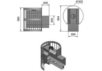 Печь банная Везувий Оптимум Стандарт 14 (ДТ-3) 4
