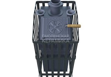 Печь чугунная для бани Технолит Гроза Ураган 24 (М) 2022 г 5