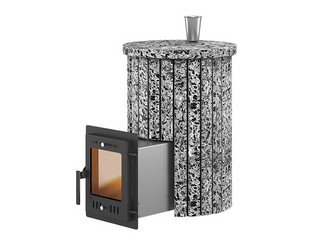 Печь для бани Эверест "Steam Master 18 INOX" Ламель Пироксенит Элит, S-20