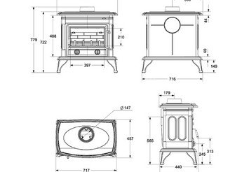 Печь-камин Везувий AST-13К 