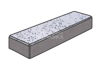 Гранитная тротуарная плитка Готика, Зигзаг/Волна Granite FINO, 60 мм, Покостовский 2