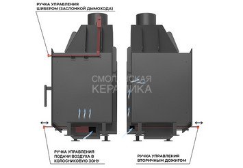Камин ASTON Вертикаль «BRAN» Н-1346 Амфиболит 4
