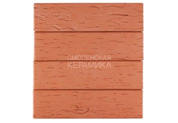 Клинкер фасадный ЛСР «Лондон» красный береста 5