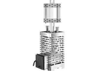 Печь для бани ASTON 20 НЕРЖ. с баком на трубе 50л Ø115 (AISI 439) (круглый) 1