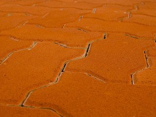 Тротуарная плитка BRAER Волна Красный, 80 мм