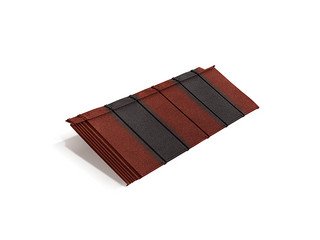 Композитная черепица Metrotile IPANEL Красно-чёрный