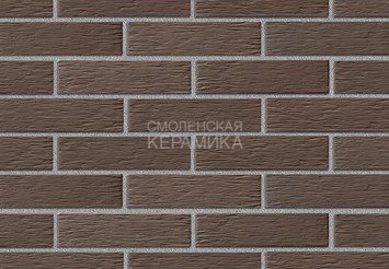 Кирпич облицовочный керамический ЖКЗ Темно-коричневый Бархан 1НФ 2