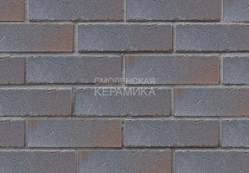 Клинкер фасадный ЛСР Возрождение «Нордвейк» терракотовый с серебром винтаж 2