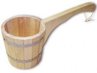 Ковш банный 1,5л с горизонтальной ручкой СК М32/2