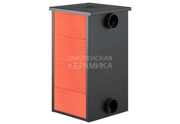 Печь-Камин ВЕЗУВИЙ ПК-01 (270) с плитой красн. 9 кВт (150 м3) Ø 115 мм 2