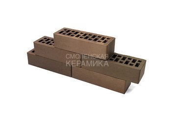 Кирпич облицовочный БРАЕР КЛАДКА Мокко гладкий, 0,7 НФ 7