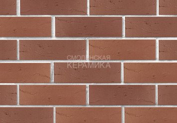 Кирпич лицевой керамический ЛСР Коричневый рустик, 1НФ 2