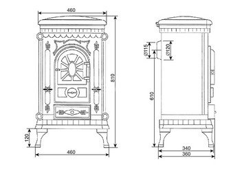 Печь-камин Везувий А-07 