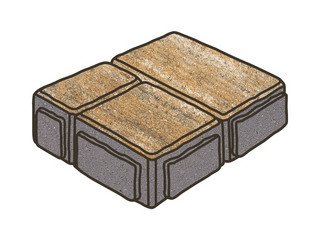 Тротуарная плитка Готика, "Старый Город Natur", 60 мм, альпин