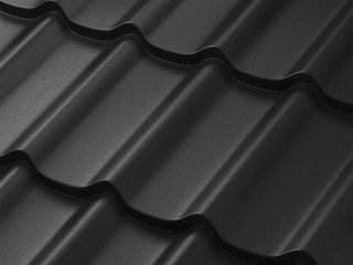 Модульная черепица AQUASYSTEM Стокгольм Pural BT MATT Черынй изумруд RR33 1185х780 мм