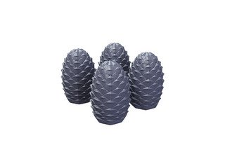 Комплект чугунных шишек ф53 для банной печи (4 шт.)