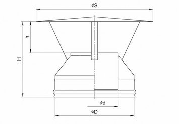 Оголовок (430/0,5 + оц.) Ф100х200 2