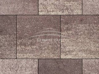 Тротуарная плитка Выбор "Искусственный камень", КВАДРУМ Плитняк вишневый