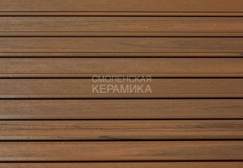Фасадная (стеновая) реечная панель CM WALL, 219х26х3000 мм, TEAK (Тик) 3