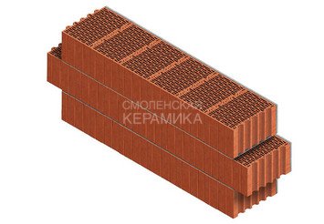 Камень керамический крупноформатный Porotherm 38 Thermo, высокоэффективный 2