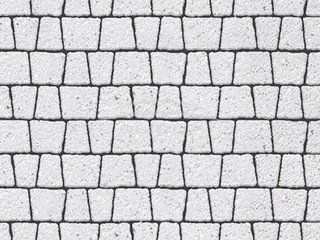 Тротуарная плитка Выбор "Антик", Стоунмикс, Белый, 60 мм