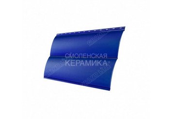 Сайдинг GL Print dp Блок-Хаус 0,5мм синий матовый 2