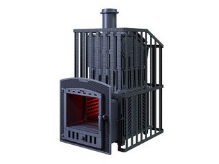Печь чугунная для бани Технолит Гром 50 (П2) Ураган
