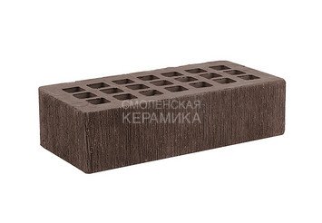 Кирпич облицовочный керамический ЖКЗ Темно-коричневый Бархат 1НФ 5