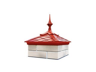 Колпак с посадкой на 1,5 кирпича с пикой Zking Everest красный