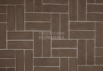 Клинкер тротуарный ЛСР «МЮНХЕН» ЛОНГ коричневый 2