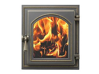 Дверка ВЕЗУВИЙ каминная 220 (Бронза)