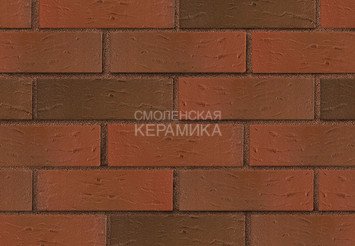 Кирпич лицевой керамический ЛСР Красный флэш рустик, 1НФ 3