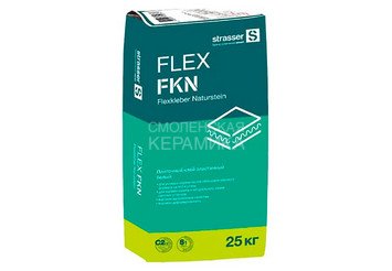 Плиточный клей эластичный белый STRASSER FLEX FKN (С2 ТЕ S1) 1
