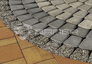 Тротуарная плитка BRAER Классико круговая, Серый 7