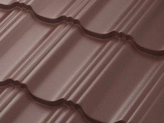 Модульная черепица AQUASYSTEM Гетеборг Pural BT MATT Коричневый RAL 8017 1205х420 мм