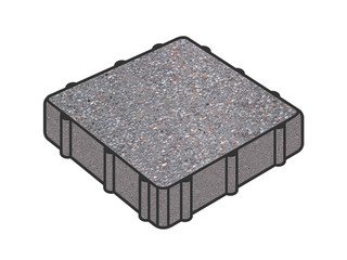 Тротуарная плитка Готика, Квадрат Premium Gold, 300x300x100 мм, цвет Голд 13