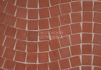 Клинкер тротуарный ЛСР «ЭДИНБУРГ» квадро (под распил) темно-красный 2