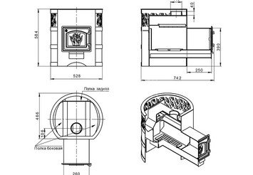 Печь банная Везувий Лава 12 (ДТ-3С) 4