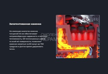Печь банная чугунная Гефест Ураган GFS ЗК 25 (П) в сетке 9