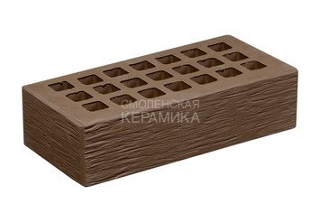 Кирпич облицовочный керамический ЖКЗ Темно-коричневый Бархан 1НФ 5