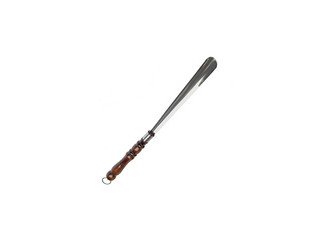 Ложка обувная с деревянной ручкой и крючком (средняя)