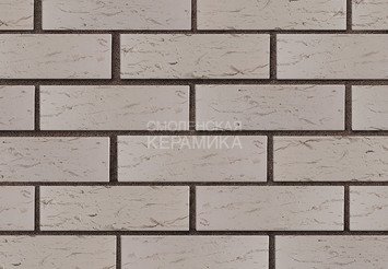 Кирпич лицевой керамический ЛСР Светло-серый рустик, 1НФ 3