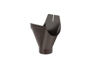 Воронка желоба 90, AQUASYSTEM (Polyester), темно-коричневый