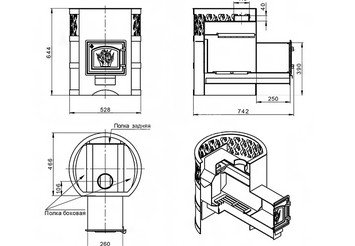 Печь ВЕЗУВИЙ Лава 16 (ДТ-3) 4