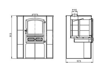 Камин ЭТНА (БКД) угловой 