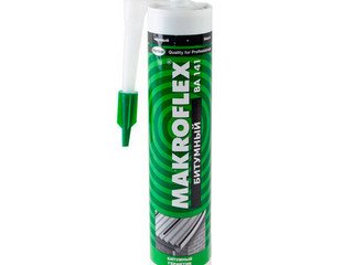Герметик кровельный битумный, черный Makroflex, 290мл (18445)