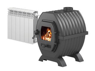 Печь отопительная Везувий чугунная "Триумф 180" т/о