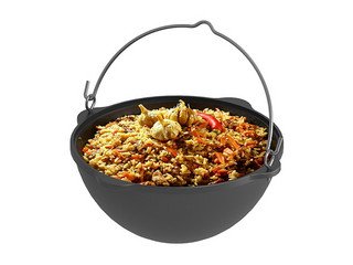 Казан чугунный Везувий 12л с ручкой (Без крышки)