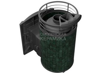 Печь банная «Атмосфера L» Верде Гватемала ламель+сетка с газовой горелкой 2