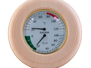 Термометр+гигрометр круг ТН-10L (липа)